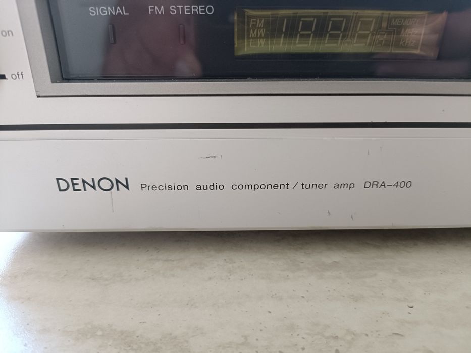 Denon DRA 400, amplificator, amplituner stereo made in Japan