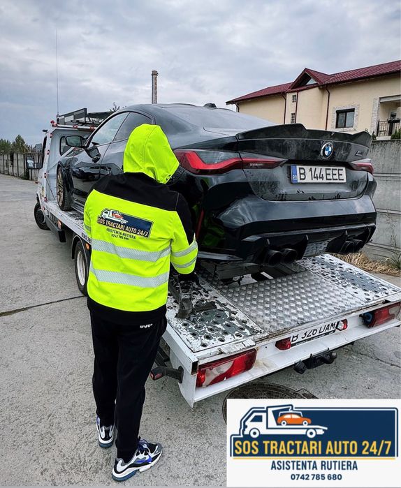 Tractari Auto - Moto - Autoutilitare - Dube - Utilaje NON-STOP 24/7