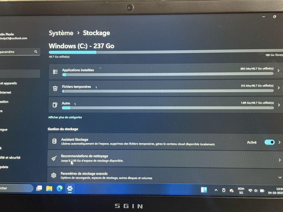 Laptop Sgin M15Pro