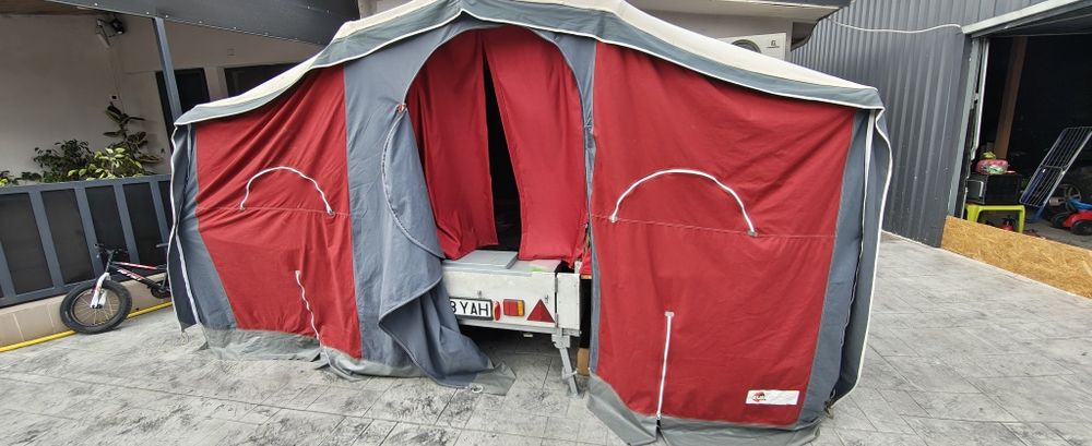Camping pe roți extensibil