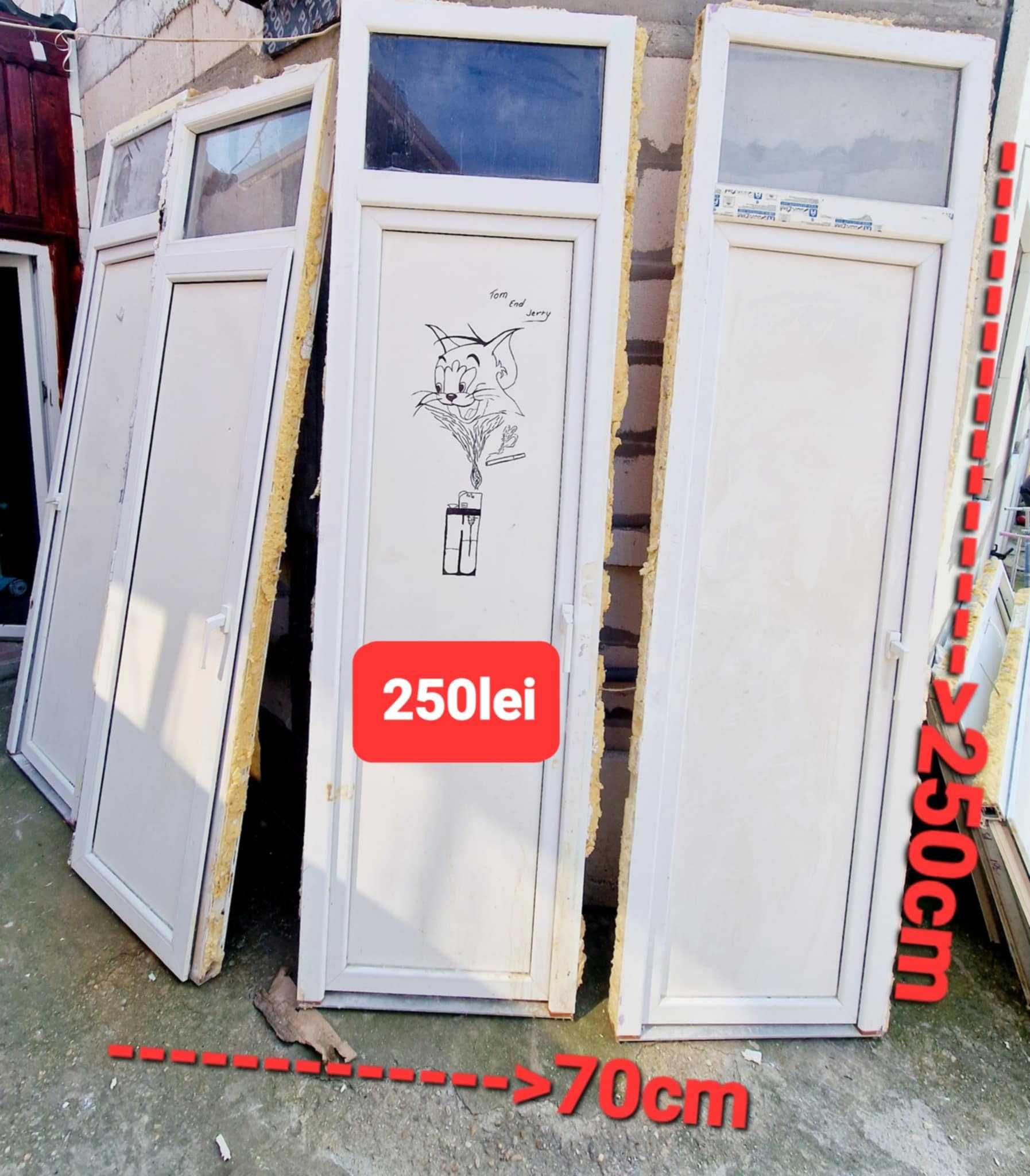vand usi de termopan, aveti dimensiunile si pretul in poza