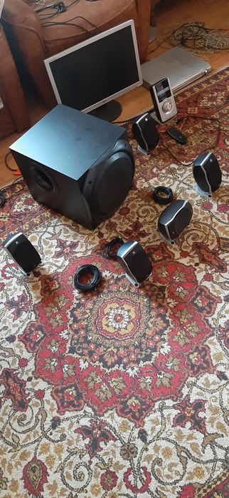 Logitech z5500 5.1 505 W RMS telemanda boxe sistem bass bosted impecab