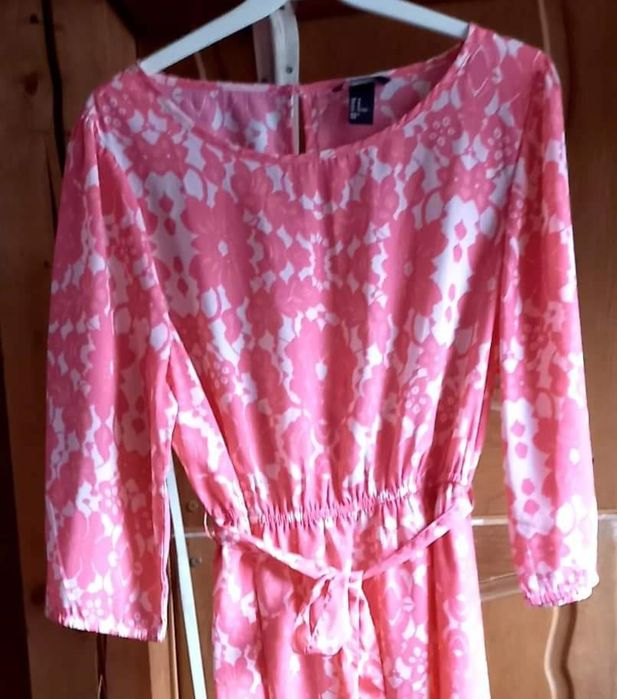 Rochie roz floral H&M