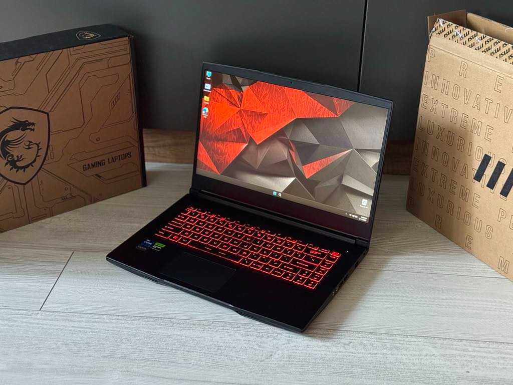 ГАРАНЦИЯ i7-11800H|GTX1650|512GB|IPS 144Hz|16RAM лаптоп msi laptop