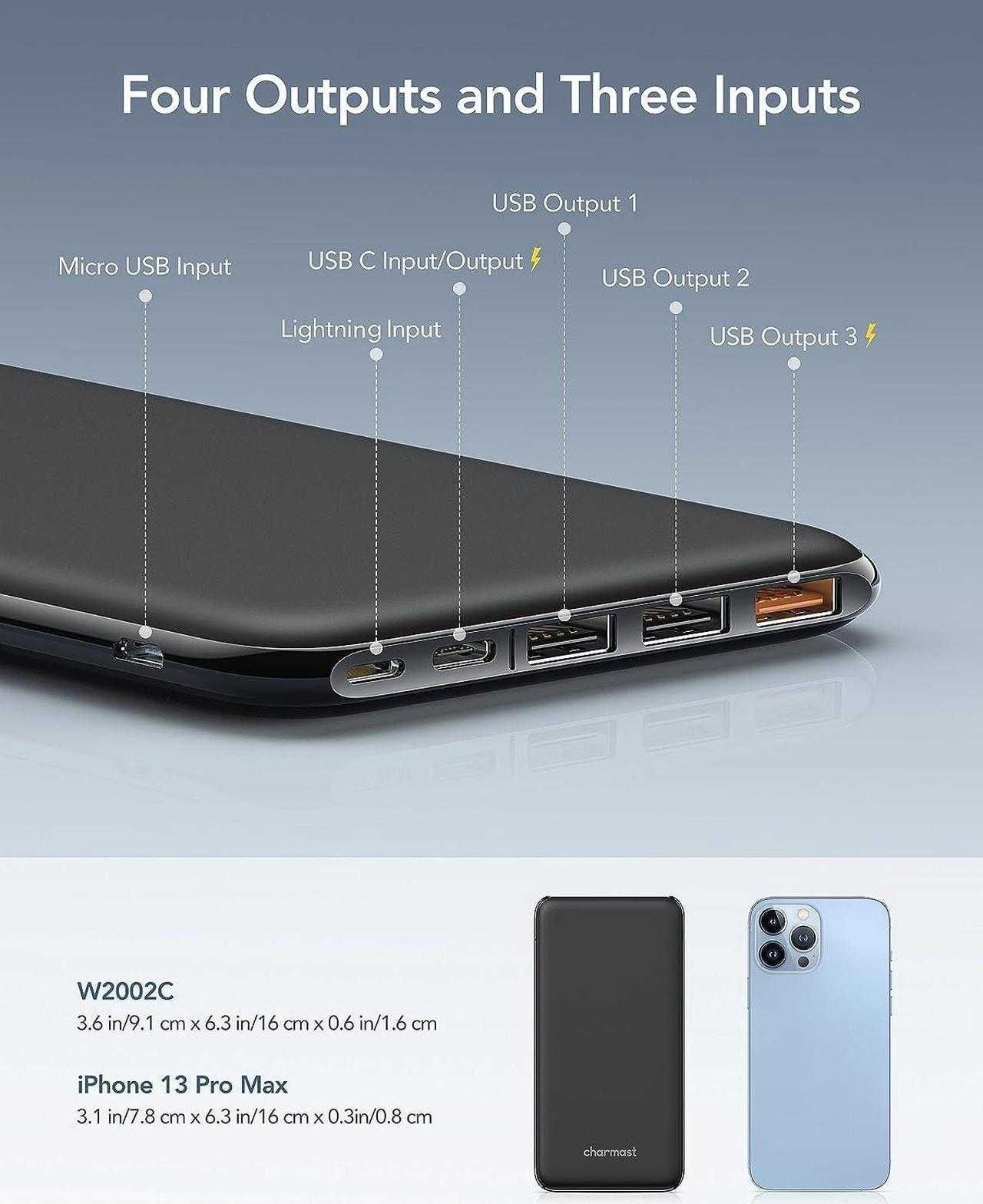Мощна Power Bank батерия – 26800 mAh/USB-C/Fast Charge