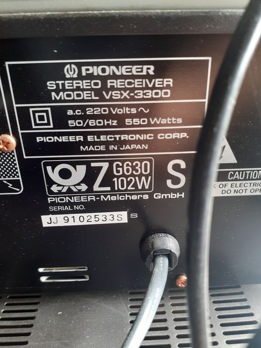 Pioneer model: VSX-3300