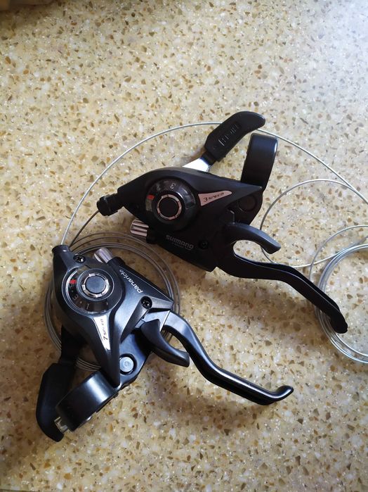 Комбо-ручки переключатели скоростей велосипеда (пара)