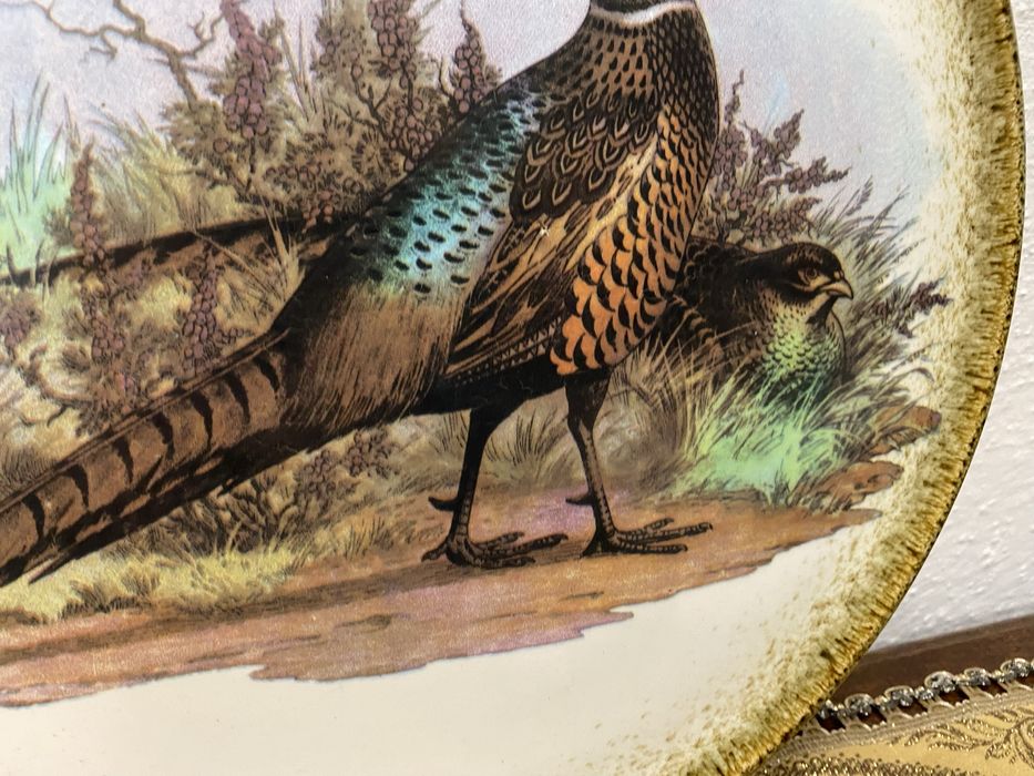 Винтидж италианска чиния с фазан Ceramica VARM 1980 г