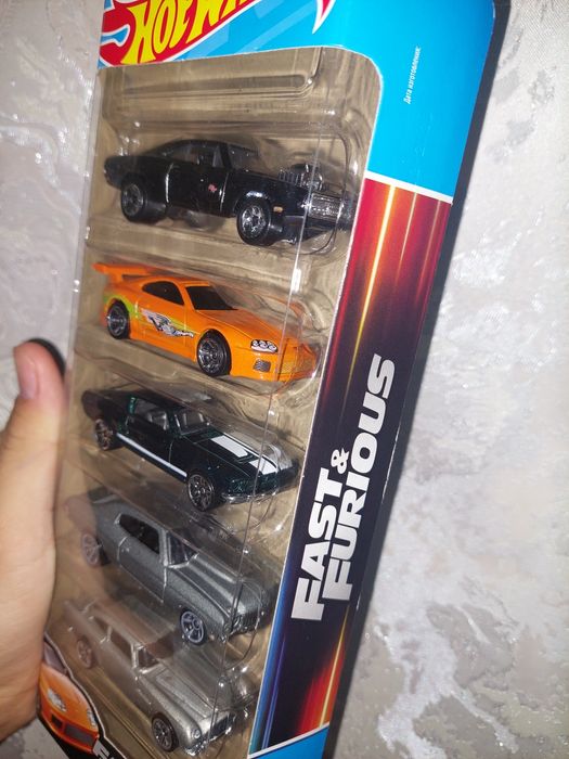 Пяти Пак Форсаж.Hot Wheels Fast and Furious:Тойота Супра,Додж Чарджер!