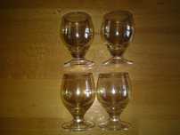 Set 4 Pahare sticla aperitiv 5 cm