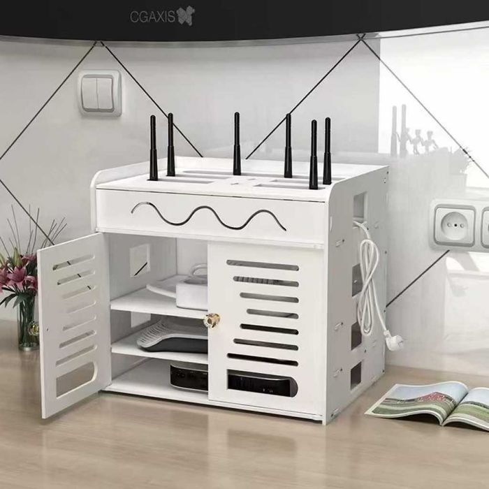 Органайзер шкаф за Wi-Fi рутер и кабели