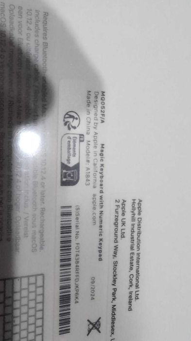 Tastatură Apple Magic Keyboard cu tastatură numerică