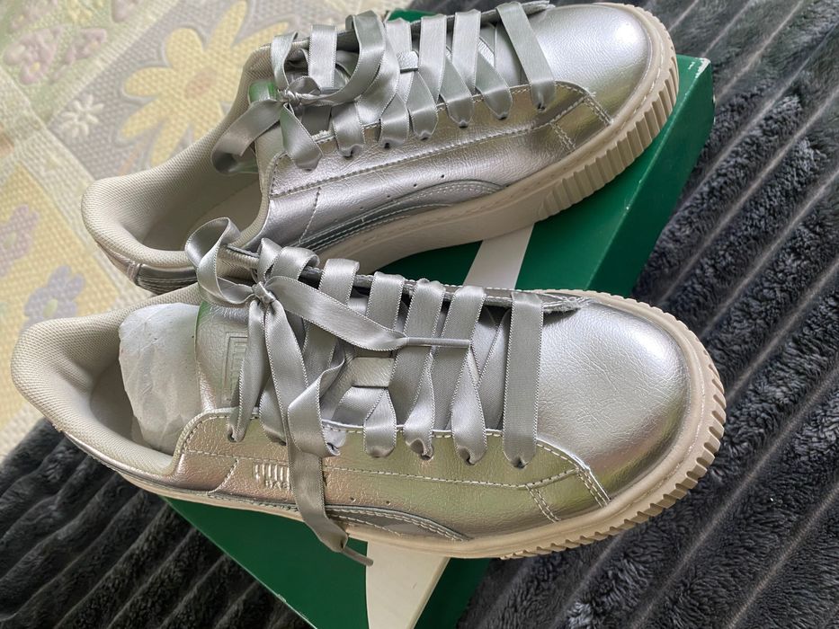 Маратонки Puma Basket Platform Metal JR