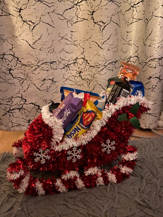 Săniuța cu dulciuri