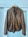 Geaca de piele Massimo Dutti, marimea L, culoare maro