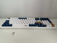 Tastatură mecanica Royal Kludge, RK98 RGB, culori alb și albastru