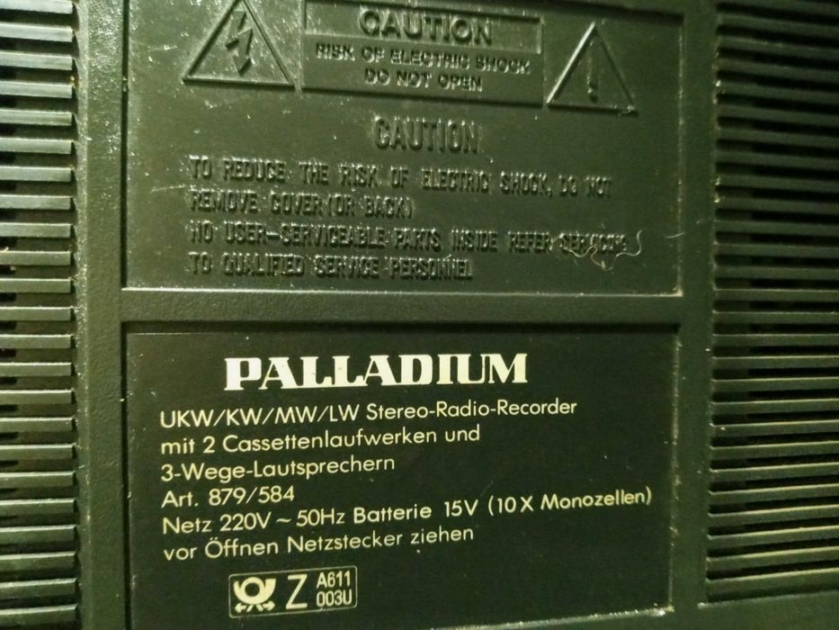 Radiocasetofon Palladium