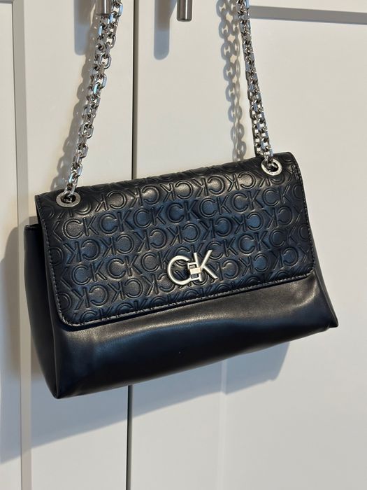 Geantă, Calvin Klein, dama, negru