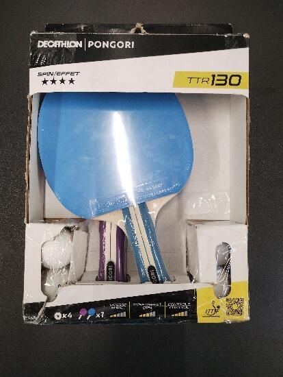 Set 2 Palete Ttr 130 Spin 4* Ittf - produs resigilat Decathlon