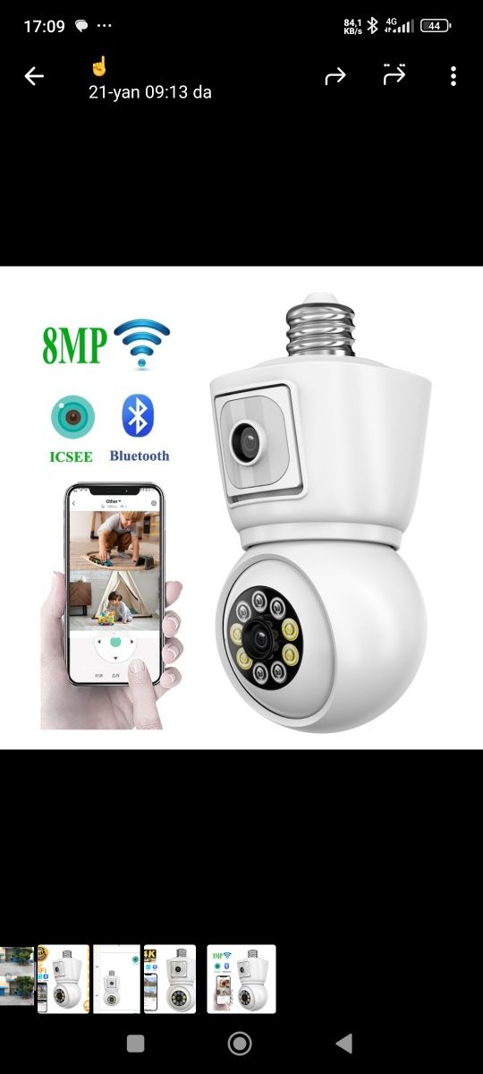 Wi fi kamera aqilli