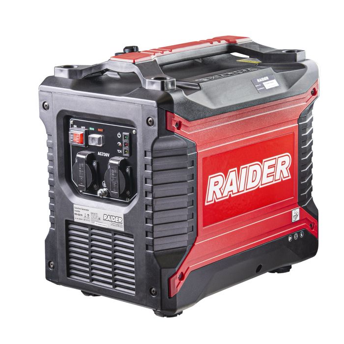 Монофазен инверторен бензинов генератор за ток RAIDER RD-GG10, 2.5 kW