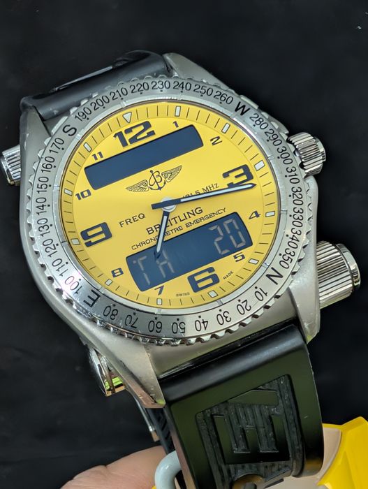 Breitling EMERGENCY E76321 yellow dial  for FRANCE