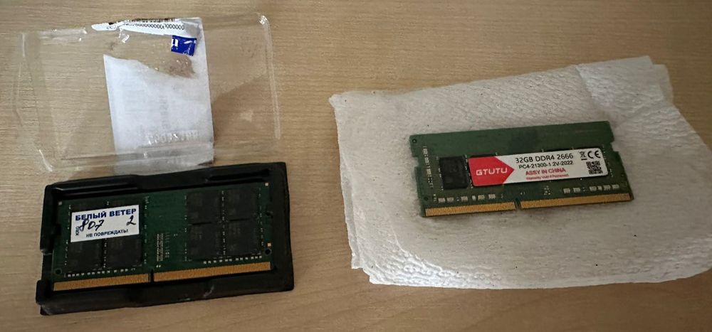 Оперативная память DDR4 32Gb 2666MHz 1x планкой на ноутбук