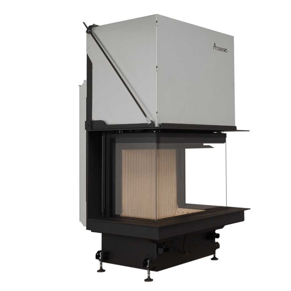 Focar semineu pe lemne A-CAMINETTI CRYSTAL 90 PREMIUM, 10,5 kW putere