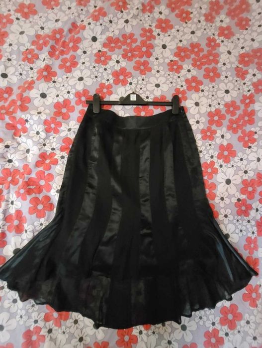 Fustă. Asimetrica. Mătase. Promod.