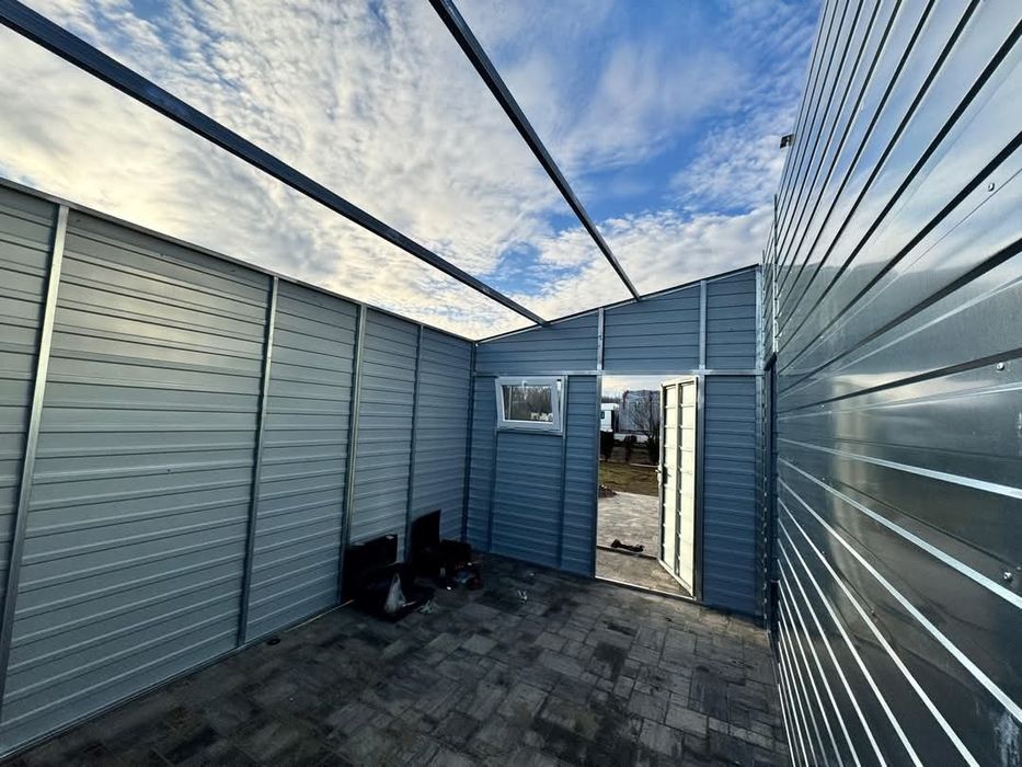 Garaj modular pe structura metalica