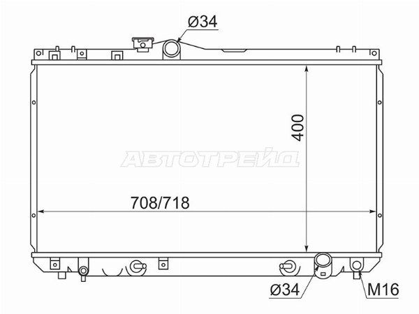 Радиатор Toyota Chaser