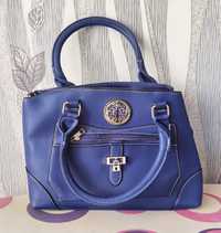 Дамска синя чанта
