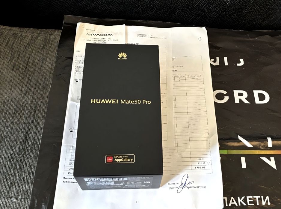 ^^^256GB Huawei Mate 50 Pro Vivacom Гаранция 2025г. Silver