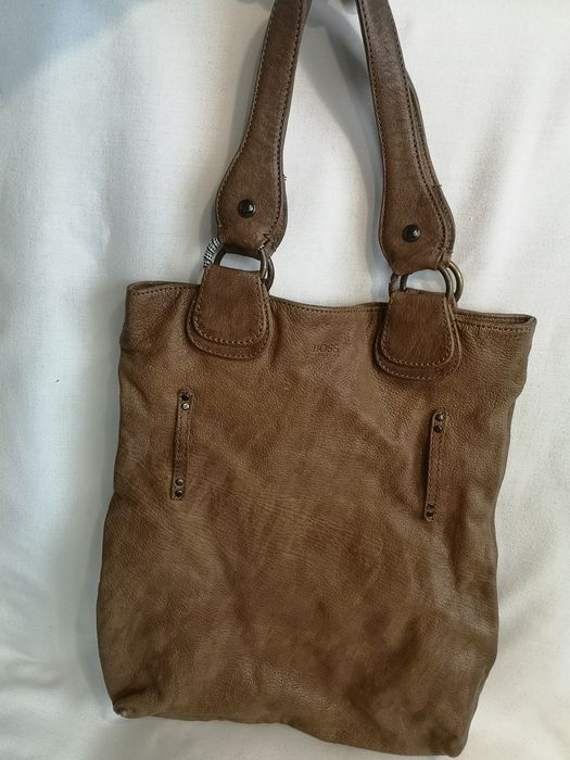 Boss, дамска чанта естествена кожа