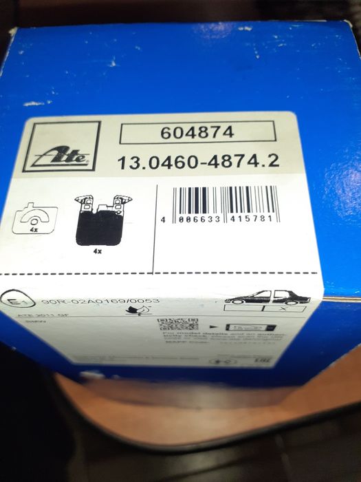 Vand placute frana spate