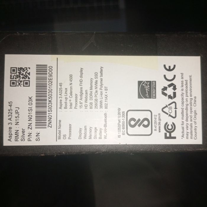 Srochni Notebook ACER Aspire 3