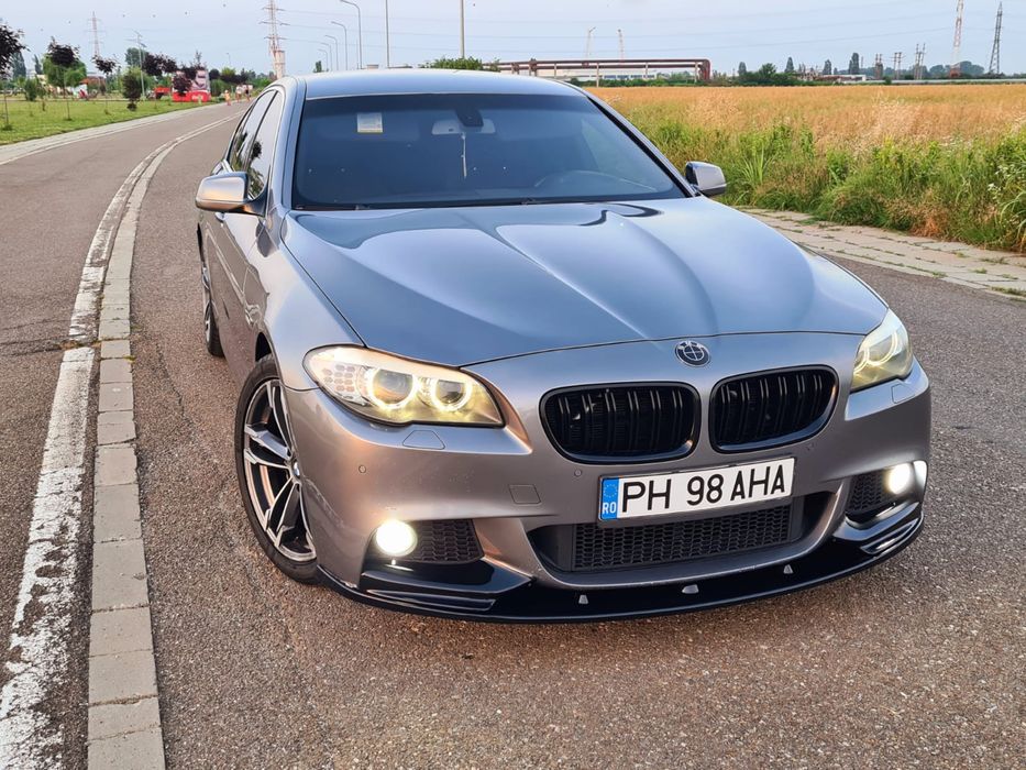 Negru Lucios Lip Prelungire Buza Bara fata BMW F11 F10 M