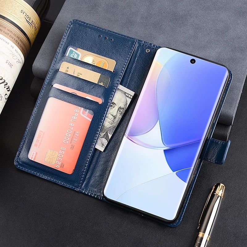 Huawei P50 Pro P40 Pro Nova 9 8i /Honor 50 20 Lite/ Кожен калъф тефтер