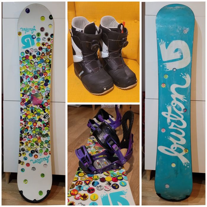 Placa snowboard Burton 153 + legături RIDE + boots Burton BOA 40.5