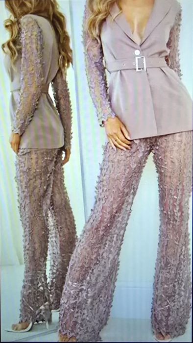 Set costum talie inalta dantela Little Pretty Things