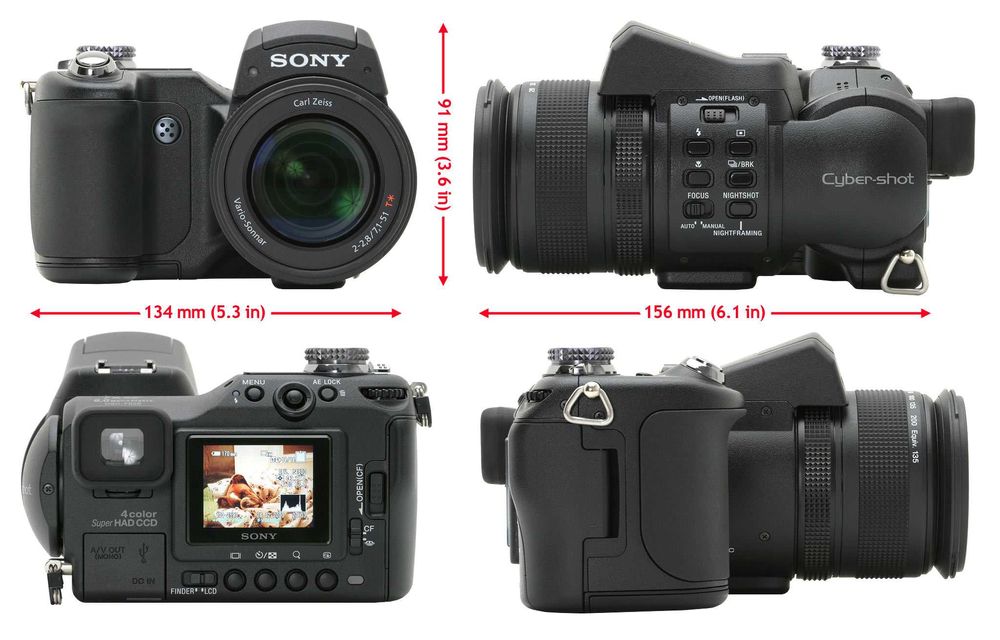 Camera foto Sony DSC-F828 Infrarosu IR doua baterii NP-FM50 incarcator