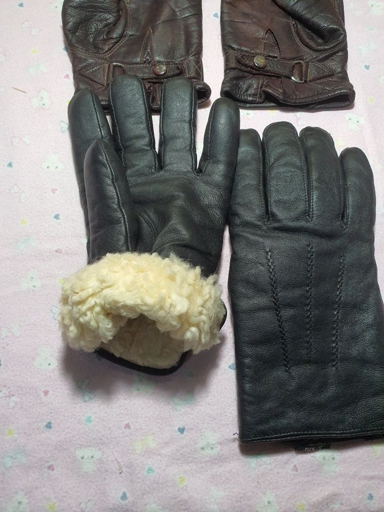 Перчатки мужские кожаные