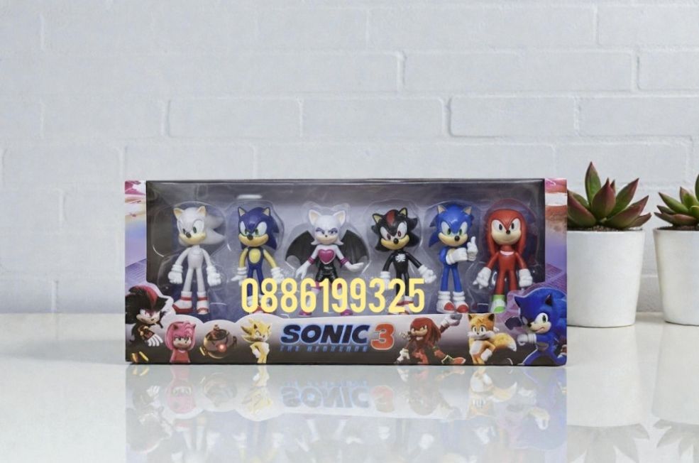Голям комплект фигурки Соник, 6броя всички герои Sonic