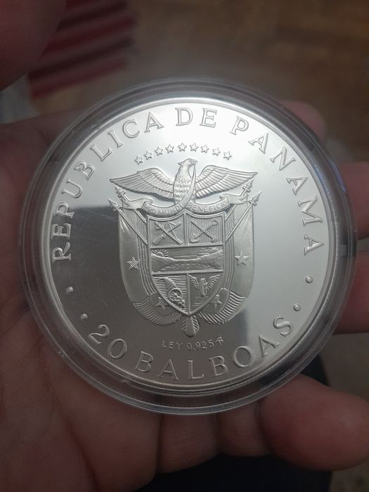 Vand monede 20 balboas Panama