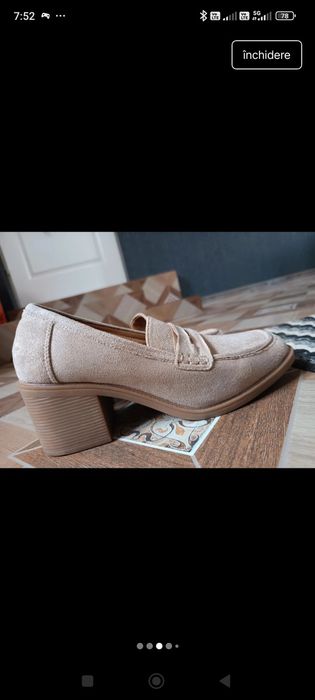 Pantofi din piele întoarsă