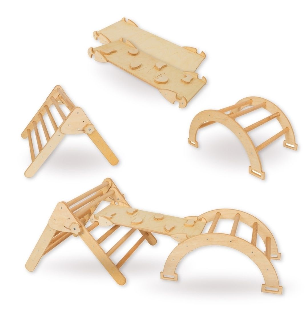 Комплект за катерене, Triangle Pickler with Ramp and Climbing Arch, 3в