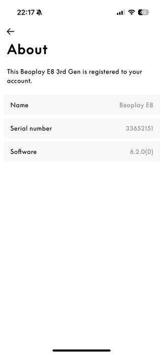 Bang and Olufsen Beoplay E8 3rd generation