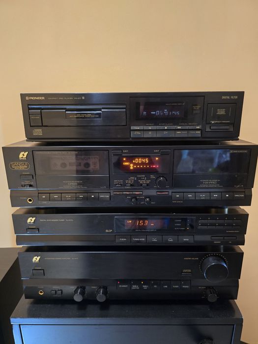 Sansui дек + Pioneer диск плейър