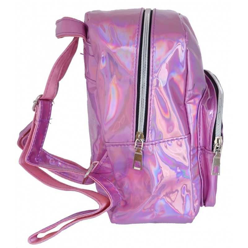 Rucsac Holographic, Casual Scoala, pt. Fete, Roz +PENAR