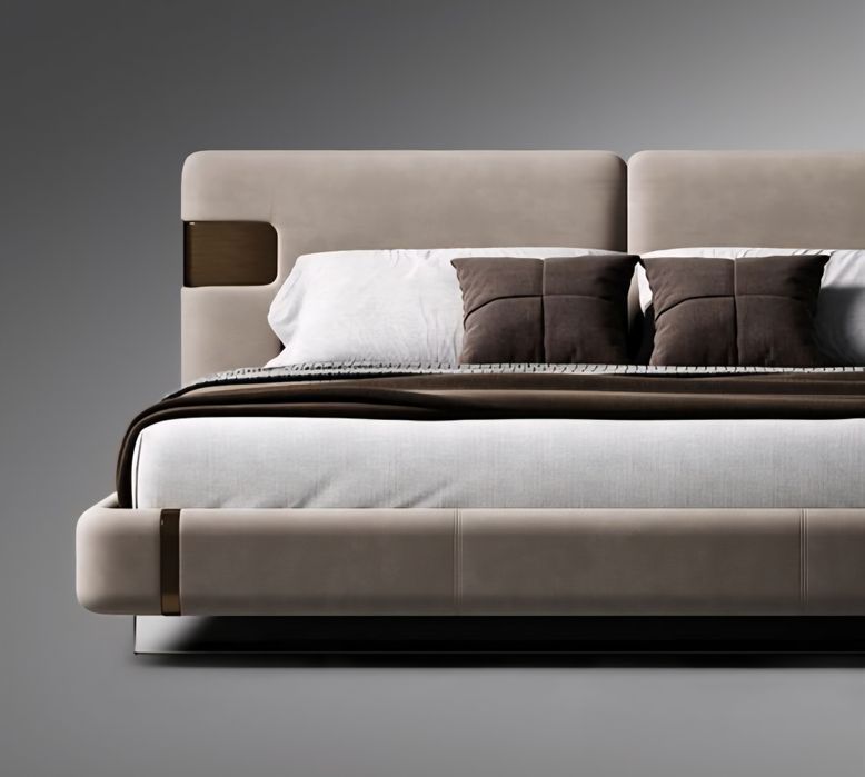 двуспальные кровать с тумбочками Привозные. В наличии